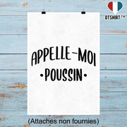 Affiche appelle moi poussin