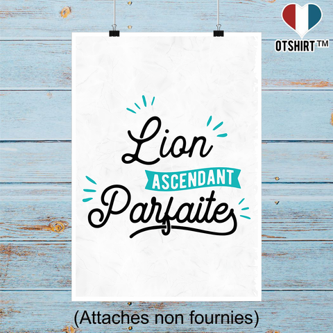 Affiche lion ascendant parfaite