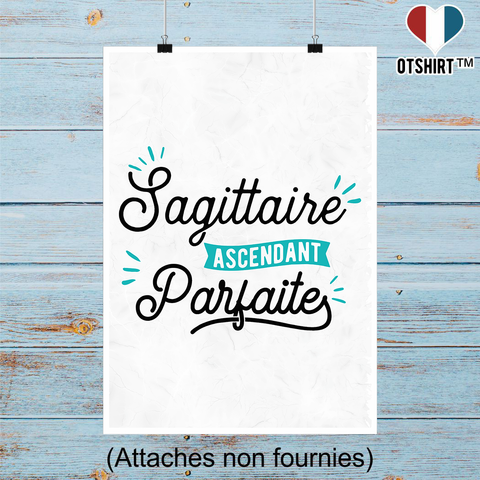 Affiche sagittaire ascendant parfaite