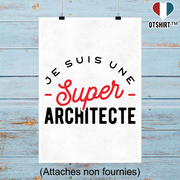 Affiche une super architecte