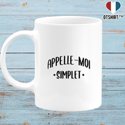 Mug appelle moi simplet