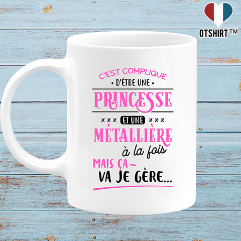 Mug princesse et metalliere