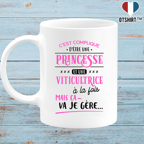 Mug princesse et viticultrice