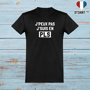  T shirt homme je suis en pls