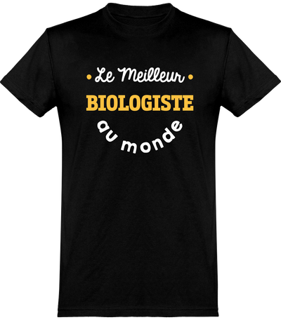  T shirt homme le meilleur biologiste au monde