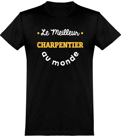  T shirt homme le meilleur charpentier au monde