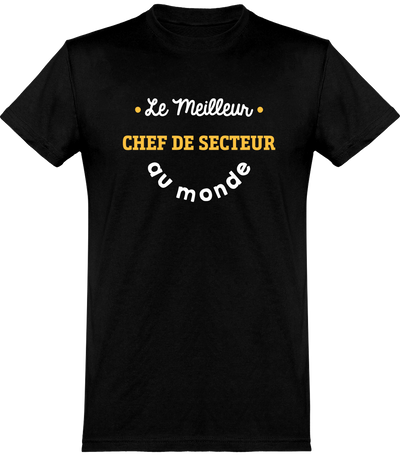  T shirt homme le meilleur chef de secteur au monde