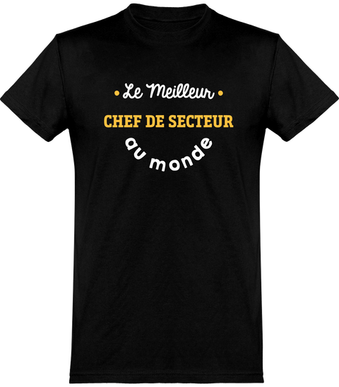  T shirt homme le meilleur chef de secteur au monde