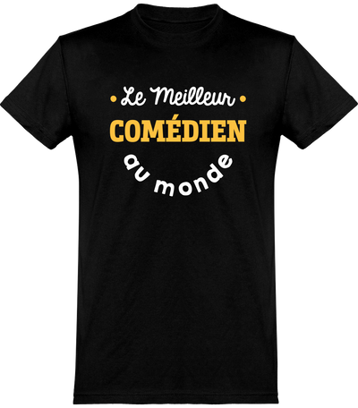  T shirt homme le meilleur comédien au monde