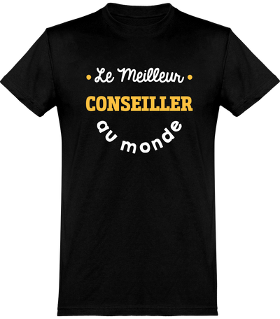  T shirt homme le meilleur conseiller au monde