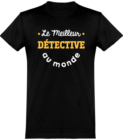  T shirt homme le meilleur détective au monde