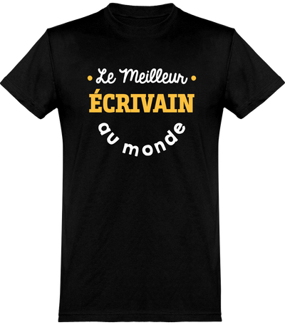  T shirt homme le meilleur écrivain au monde