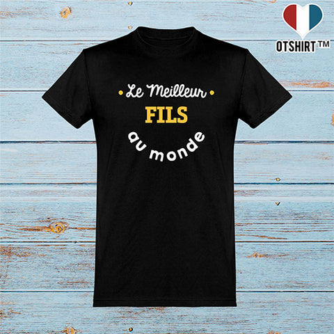  T shirt homme le meilleur fils au monde