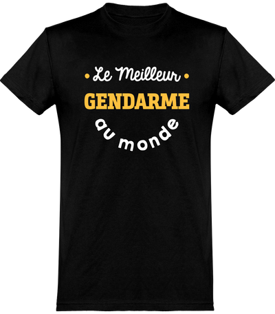  T shirt homme le meilleur gendarme au monde