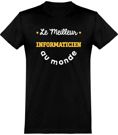  T shirt homme le meilleur informaticien au monde