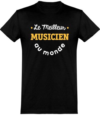  T shirt homme le meilleur musicien au monde