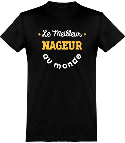  T shirt homme le meilleur nageur au monde