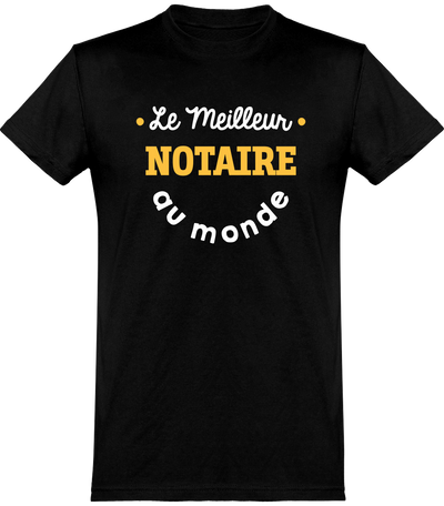  T shirt homme le meilleur notaire au monde