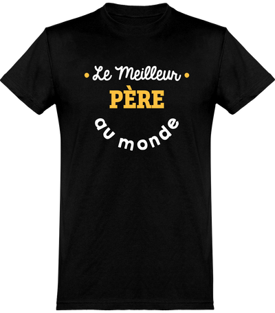  T shirt homme le meilleur père au monde