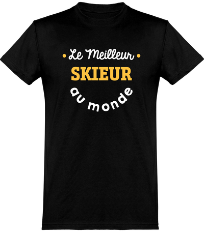  T shirt homme le meilleur skieur au monde