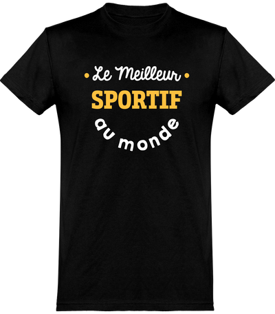  T shirt homme le meilleur sportif au monde