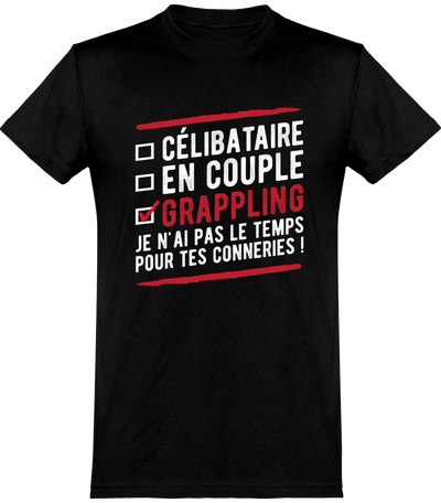  T shirt homme célibataire en couple grappling