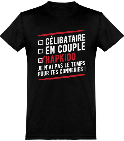  T shirt homme célibataire en couple hapkido