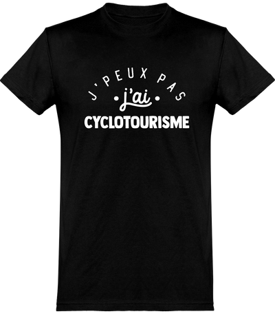  T shirt homme j'peux pas j'ai cyclotourisme