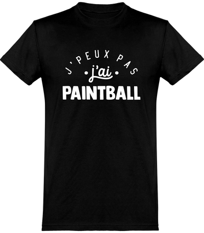  T shirt homme j'peux pas j'ai paintball