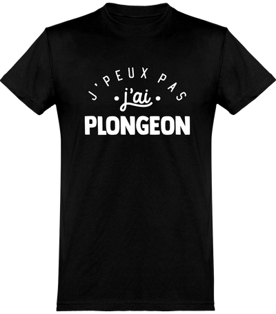  T shirt homme j'peux pas j'ai plongeon