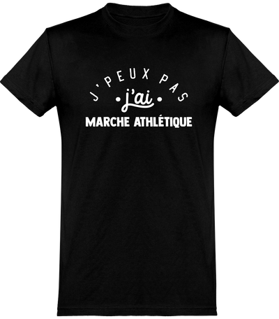  T shirt homme j'peux pas j'ai marche athlétique