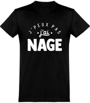  T shirt homme j'peux pas j'ai nage