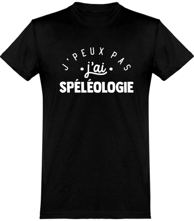  T shirt homme j'peux pas j'ai spéléologie