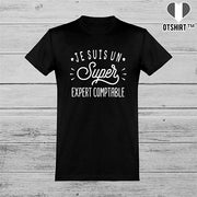  T shirt homme je suis un super expert comptable