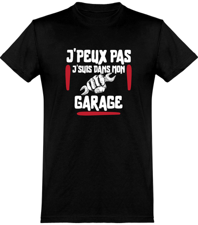  T shirt homme j'peux pas j'suis dans mon garage