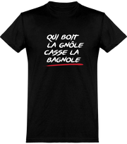  T shirt homme qui boit la gnole