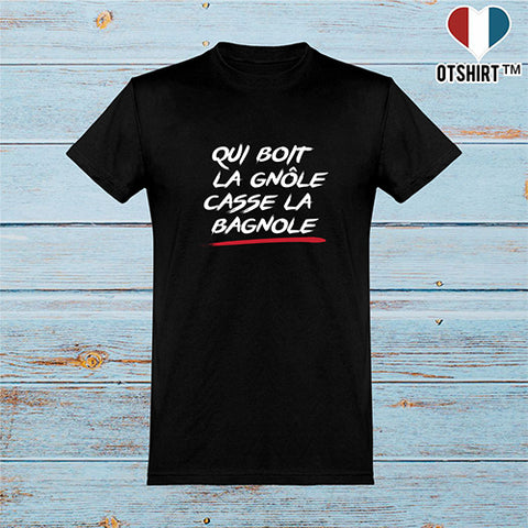  T shirt homme qui boit la gnole