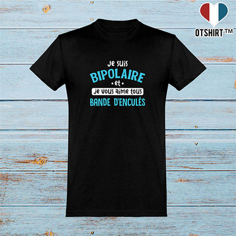  T shirt homme je suis bipolaire