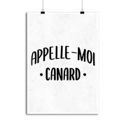 Affiche appelle moi canard