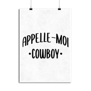 Affiche appelle moi cowboy