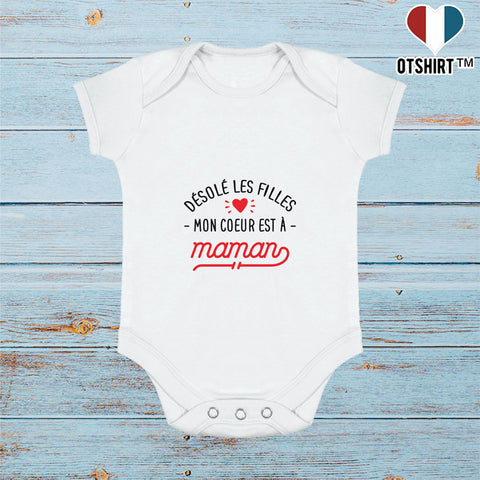 Body bébé Mon coeur est à maman