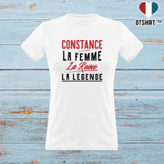 T shirt femme constance la femme la reine la légende