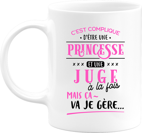 Mug princesse et juge