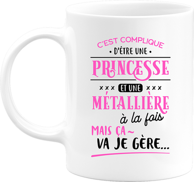 Mug princesse et metalliere