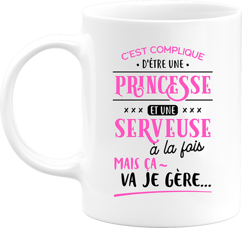 Mug princesse et serveuse