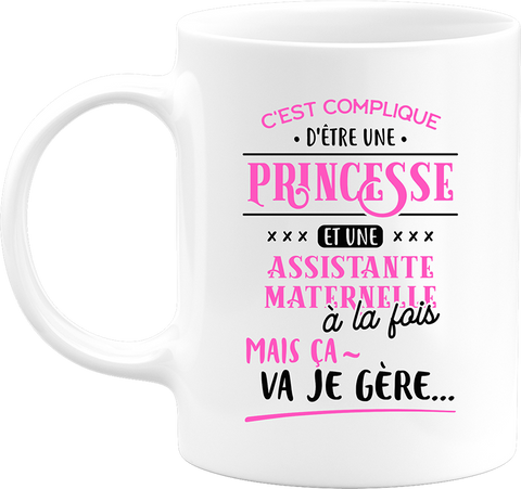 Mug princesse et assistante maternelle