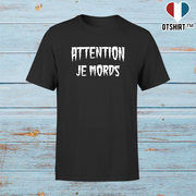 T shirt homme attention je mords