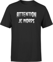 T shirt homme attention je mords