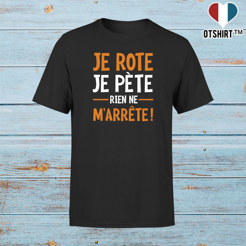 T shirt homme je rote je pète