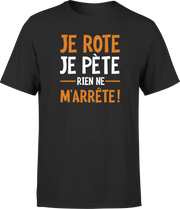 T shirt homme je rote je pète